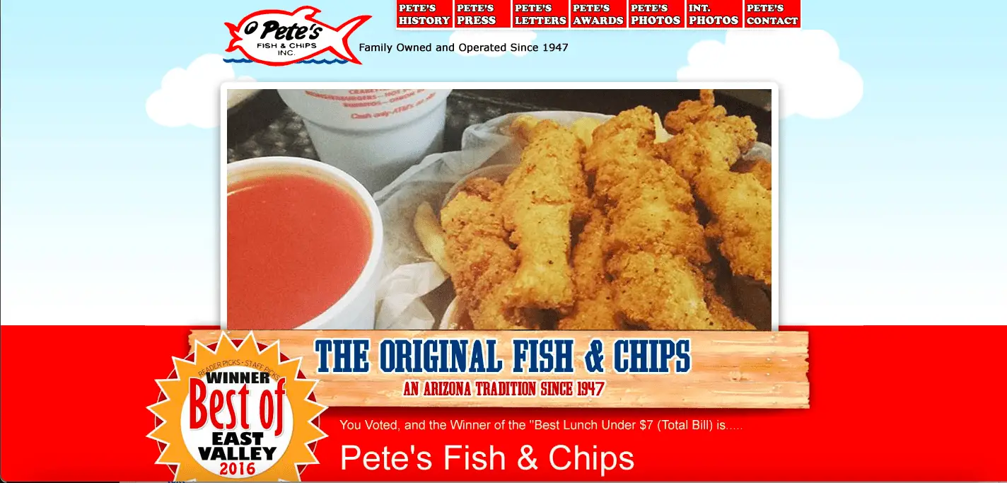 Pete’s fish and chips