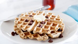 How many calories are in a chocolate chip Eggo waffle?